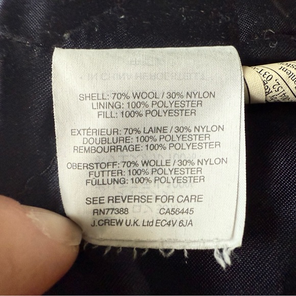 J. Crew Women's Black Wool Jacket - Picture 6 of 7